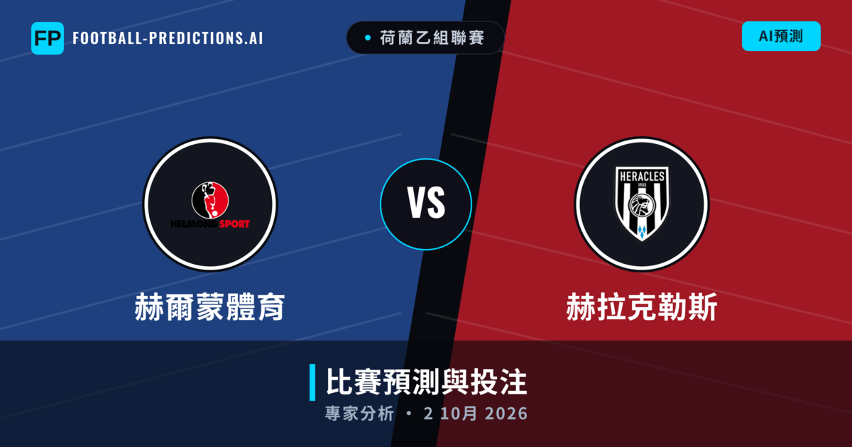 赫爾蒙體育 vs 赫拉克勒斯 — 比赛预测和前瞻