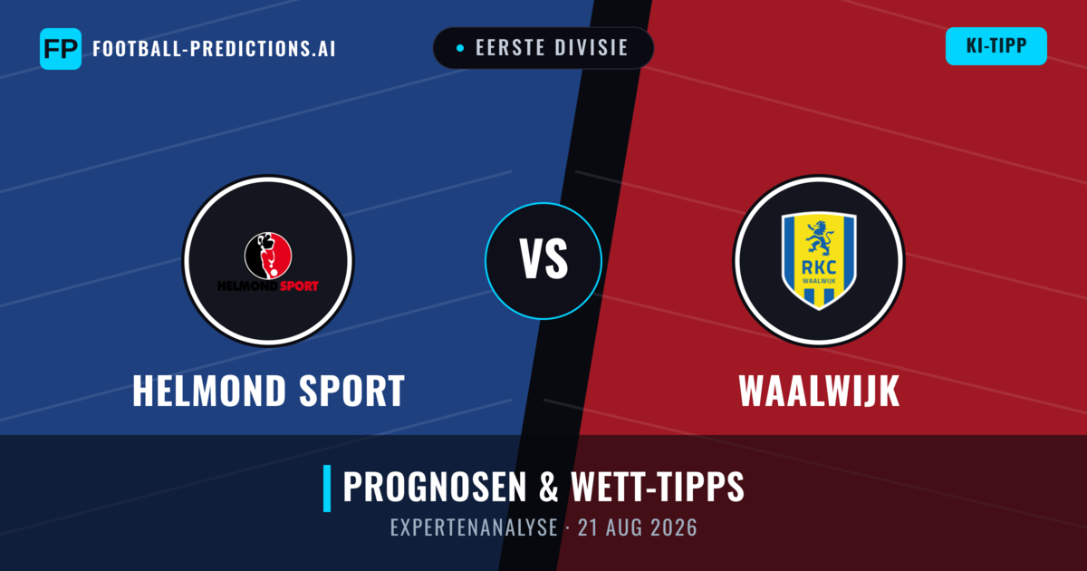 Helmond Sport vs Waalwijk — Prognose und Spielvorschau