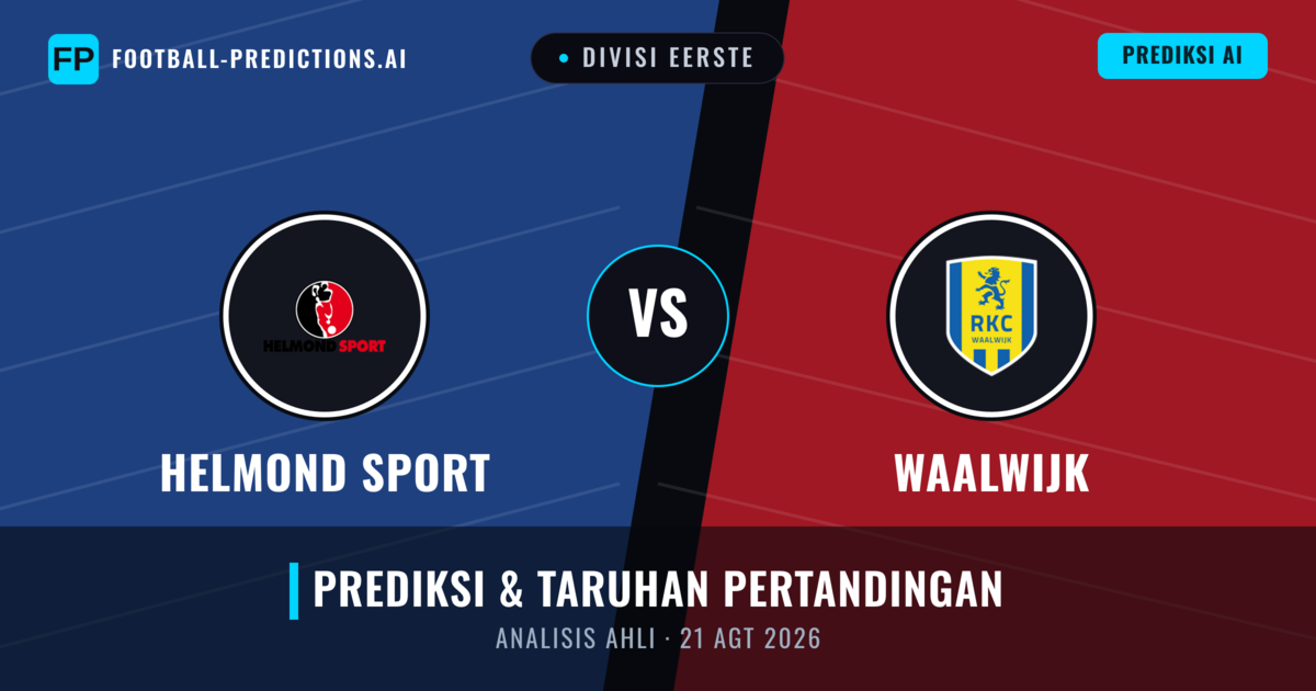 Helmond Sport vs Waalwijk — prediksi dan pratinjau pertandingan