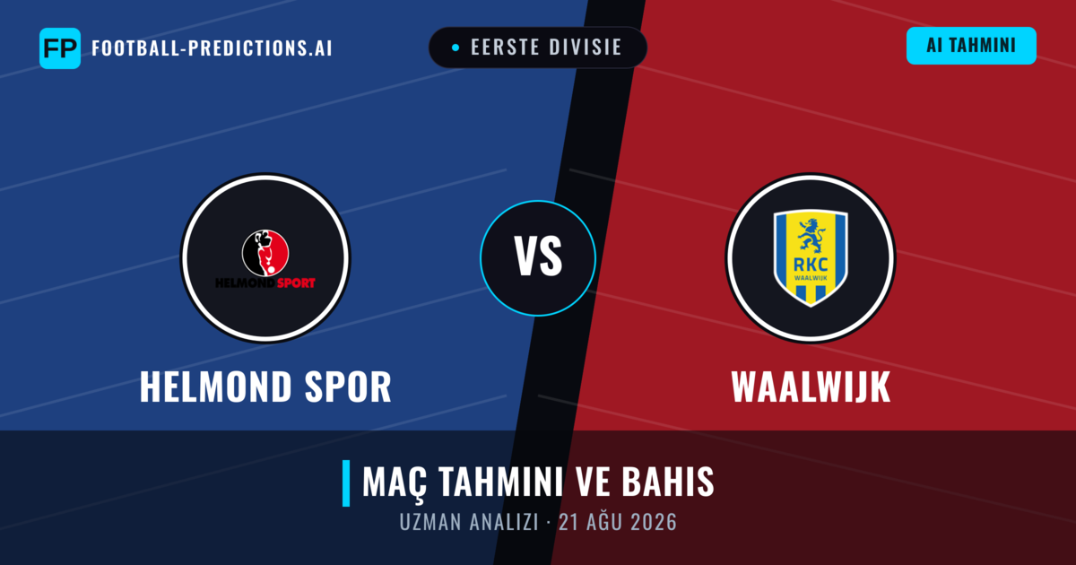 Helmond Spor - Waalwijk — maç tahmini ve önizleme
