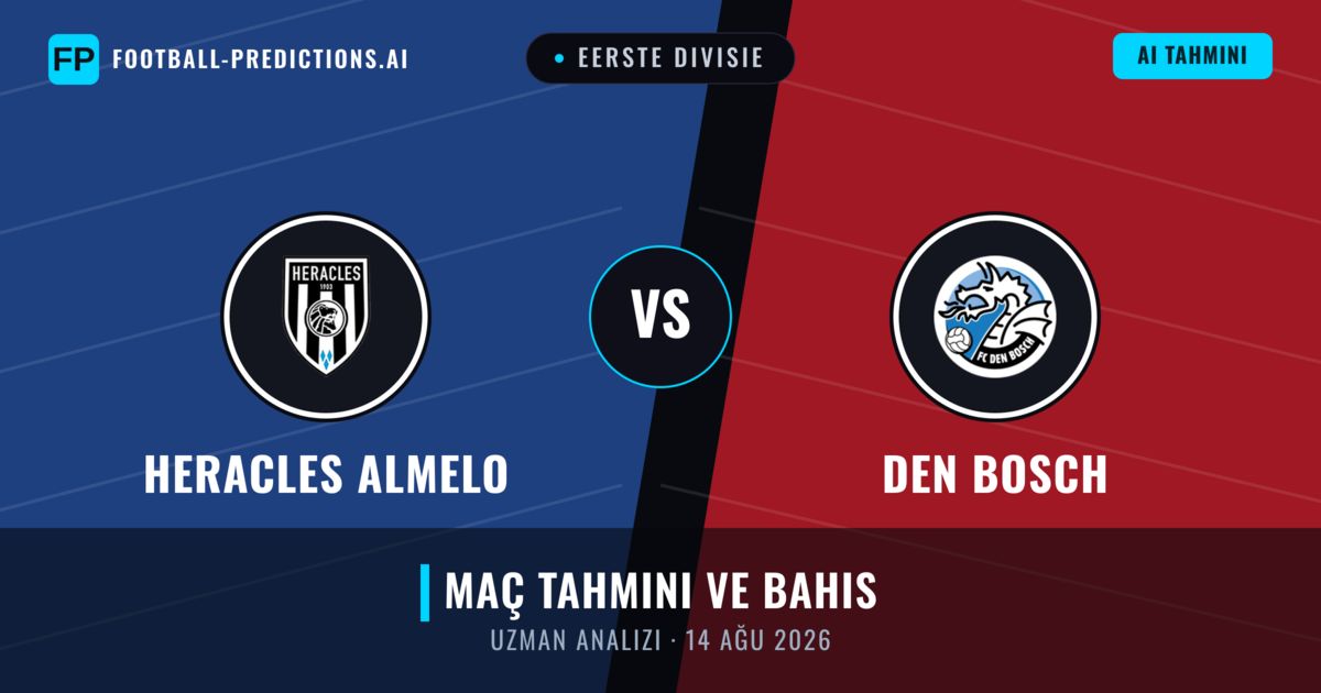 Heracles Almelo - Den Bosch — maç tahmini ve önizleme