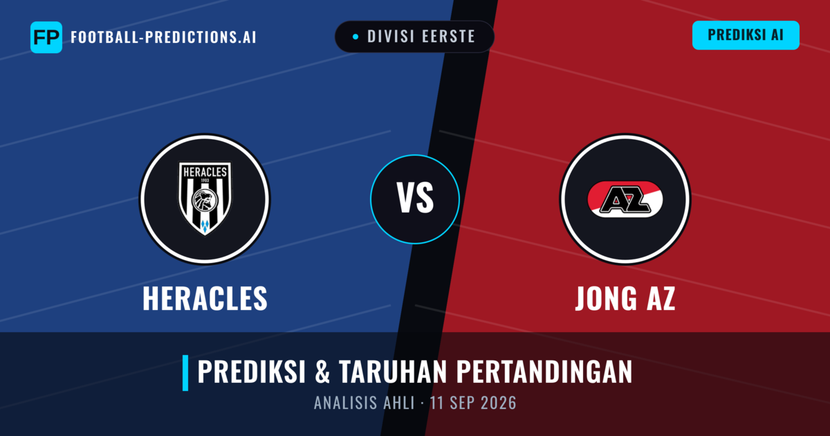 Heracles Almelo vs Jong AZ — prediksi dan pratinjau pertandingan