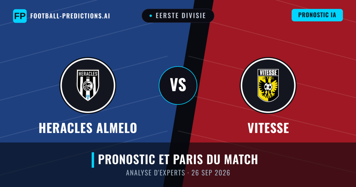 Heracles Almelo vs Vitesse — pronostic et avant-match