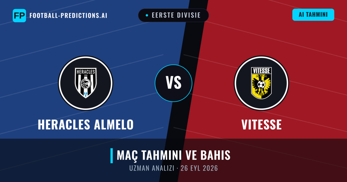 Heracles Almelo - Vitesse — maç tahmini ve önizleme