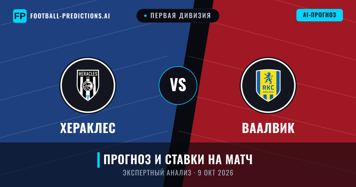 Хераклес – Ваалвик — прогноз и превью матча