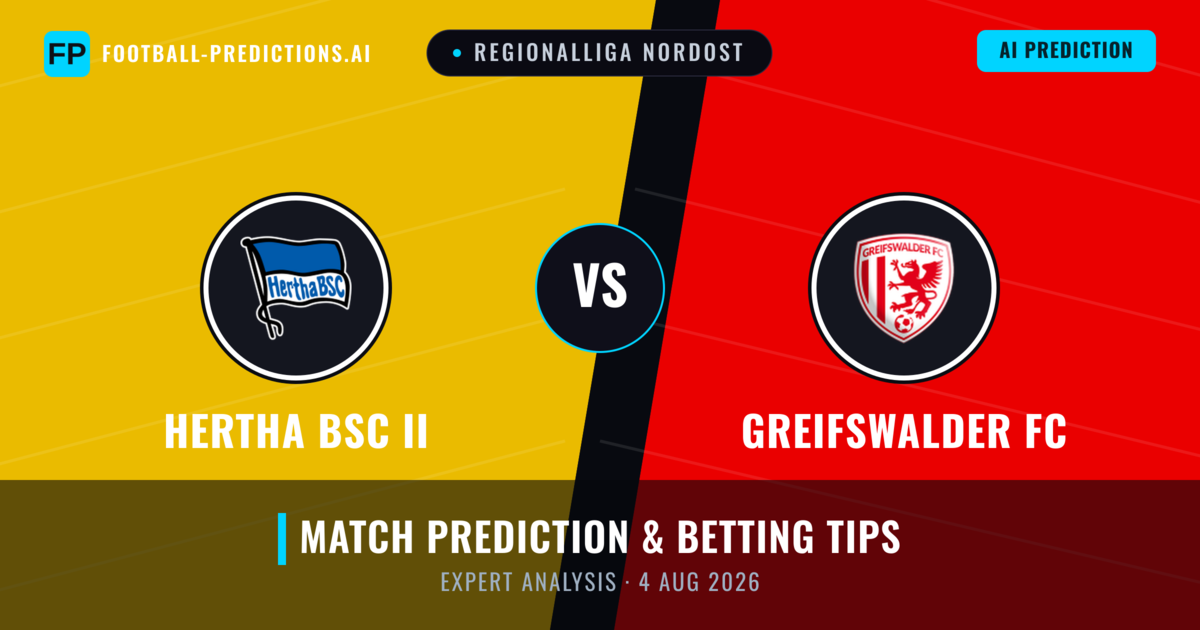 Hertha BSC II vs Greifswalder FC — match prediction & preview