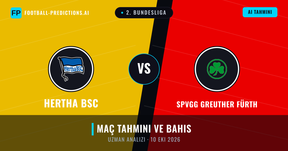 Hertha BSC - SpVgg Greuther Fürth — maç tahmini ve önizleme