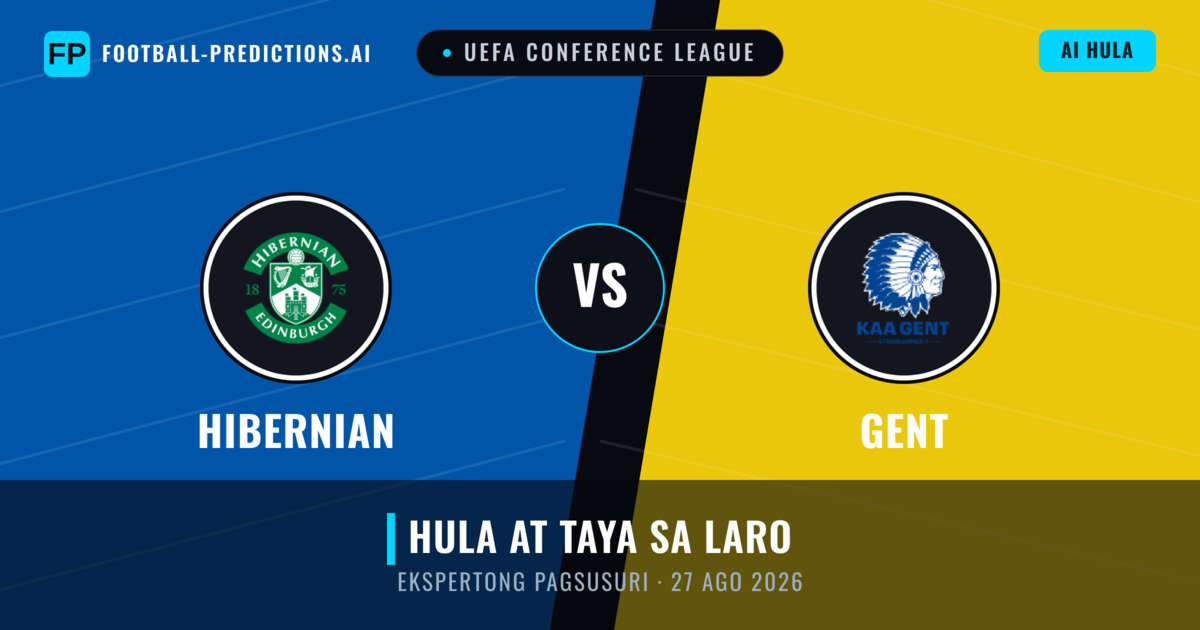 Hibernian vs Gent — hula at preview ng laban