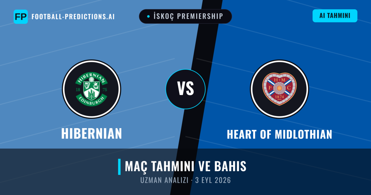 Hibernian - Heart of Midlothian — maç tahmini ve önizleme