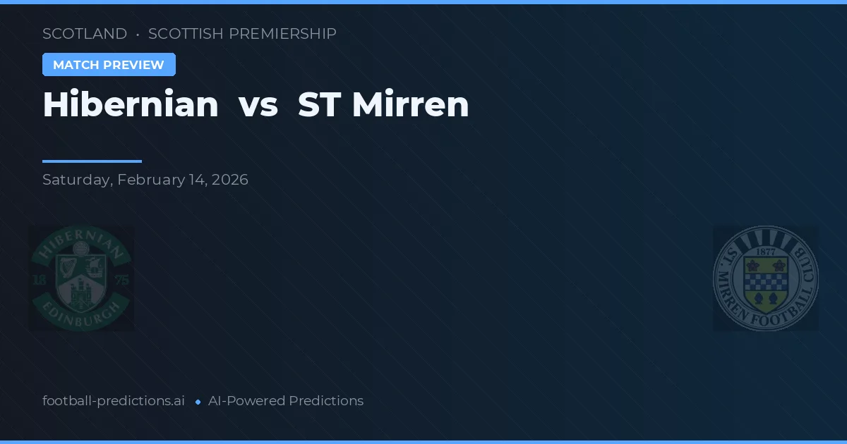 Hibernian vs ST Mirren — match prediction & preview