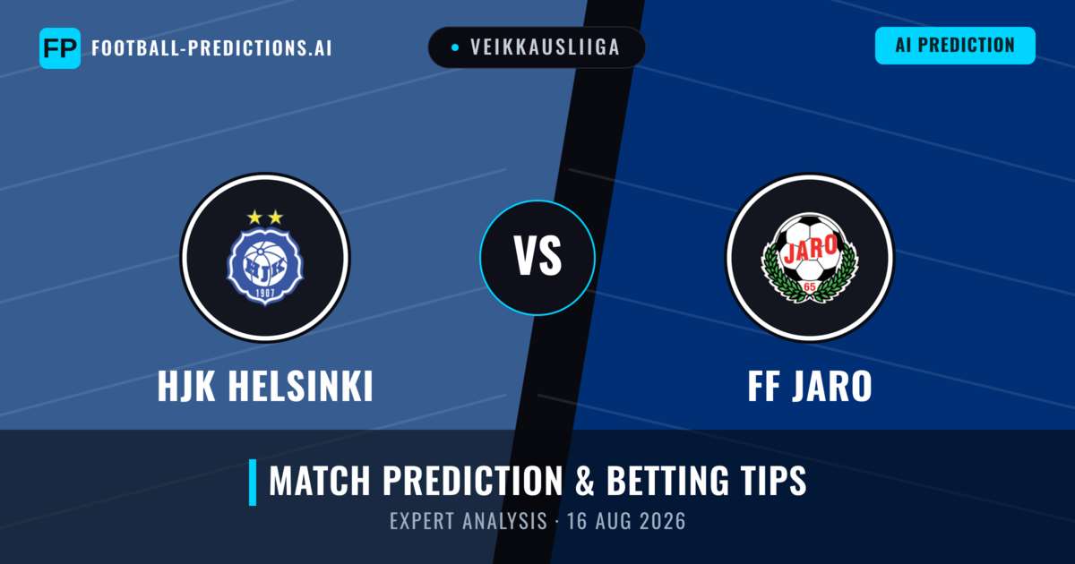 HJK Helsinki vs FF Jaro — match prediction & preview