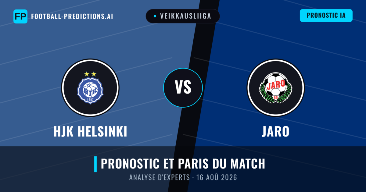 HJK Helsinki vs Jaro — pronostic et avant-match