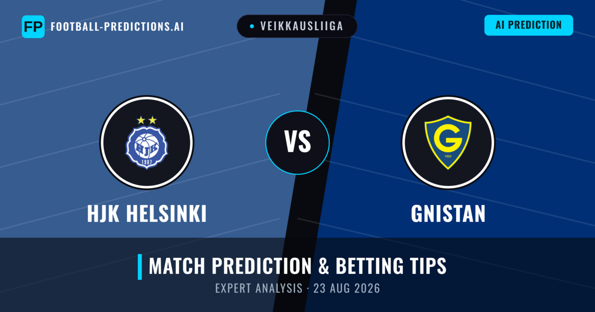 HJK Helsinki vs Gnistan — match prediction & preview