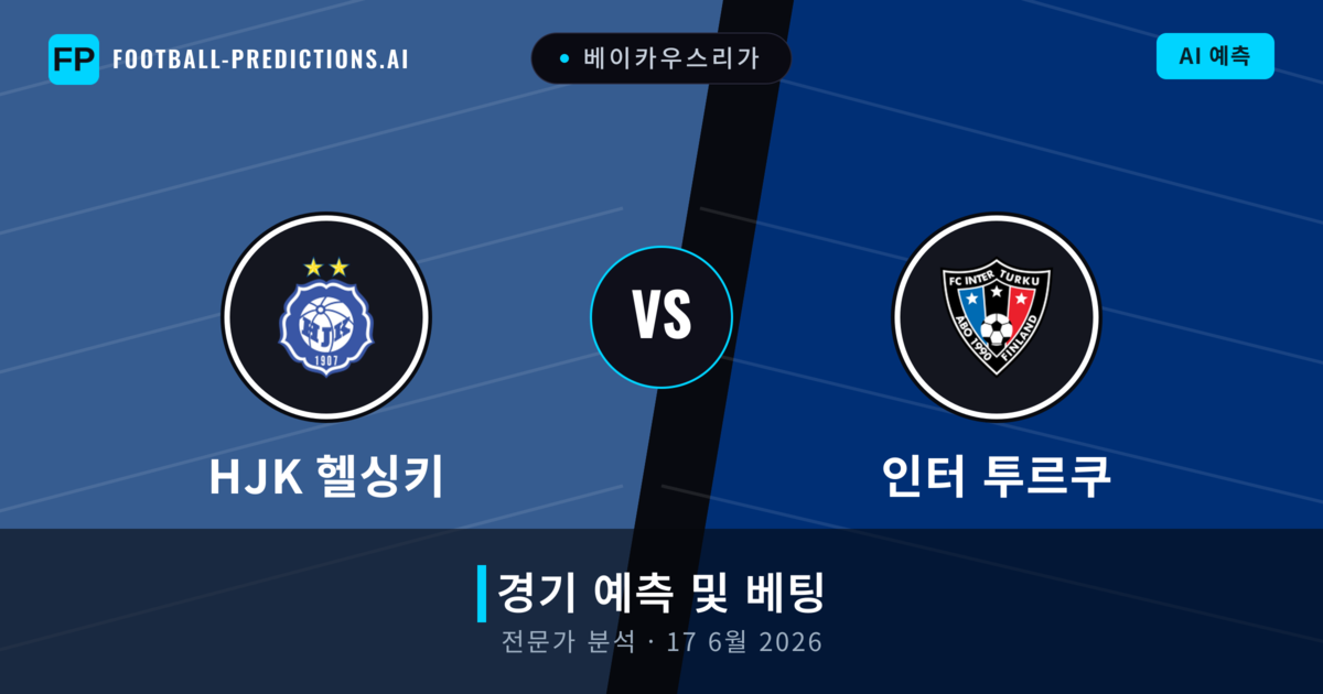 HJK 헬싱키 대 인터 투르쿠 — 경기 예측 및 프리뷰