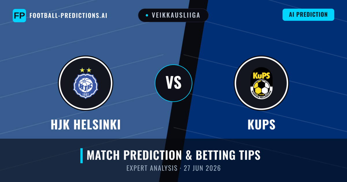 HJK Helsinki vs KuPS — match prediction & preview