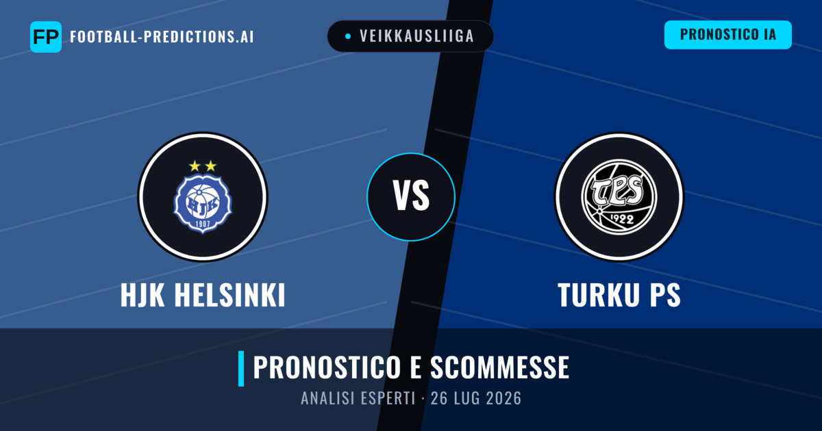 HJK Helsinki vs Turku PS — pronostico e anteprima del match