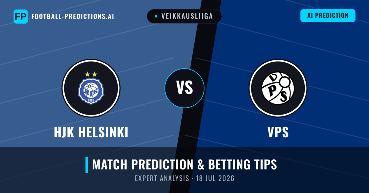 HJK Helsinki vs VPS — match prediction & preview