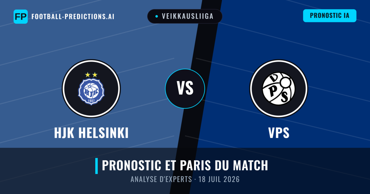 HJK Helsinki vs VPS — pronostic et avant-match
