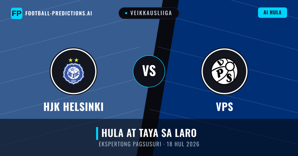 HJK Helsinki vs VPS — hula at preview ng laban