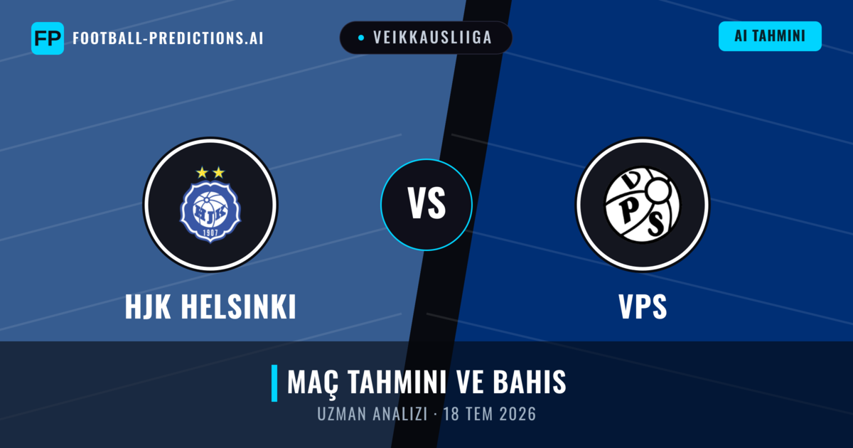 HJK Helsinki - VPS — maç tahmini ve önizleme
