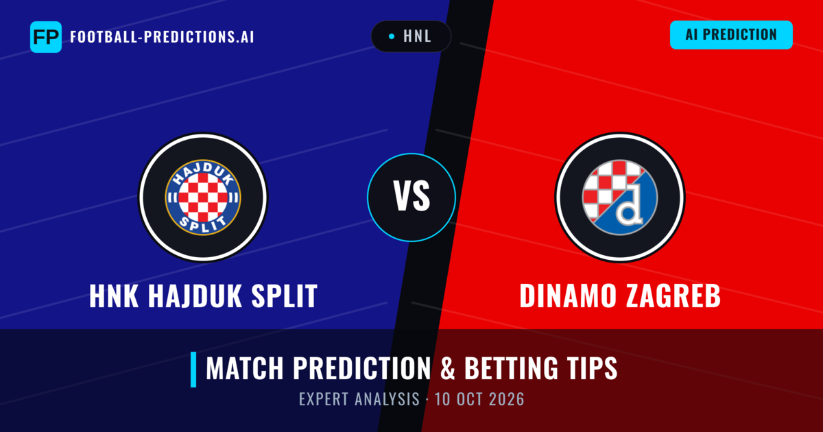 HNK Hajduk Split vs Dinamo Zagreb — match prediction & preview