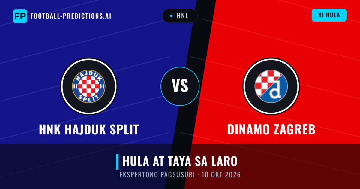 HNK Hajduk Split vs Dinamo Zagreb — hula at preview ng laban