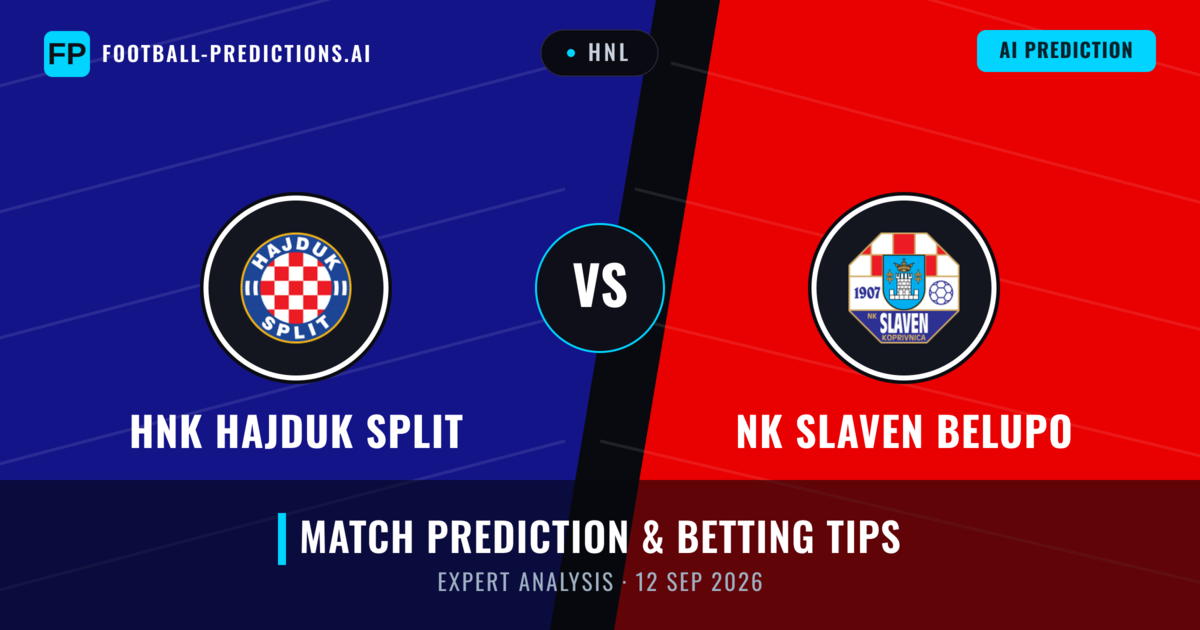 HNK Hajduk Split vs NK Slaven Belupo — match prediction & preview