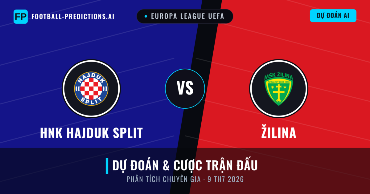 HNK Hajduk Split vs Žilina — dự đoán và xem trước trận đấu