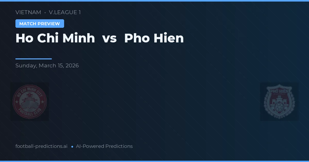 Ho Chi Minh vs Pho Hien — hula at preview ng laban