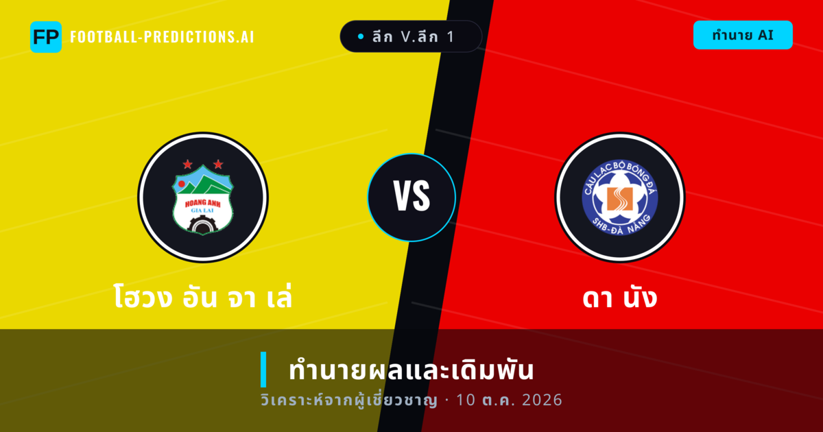โฮวง อัน จา เล่ พบ ดา นัง — ทำนายผลและพรีวิวการแข่งขัน