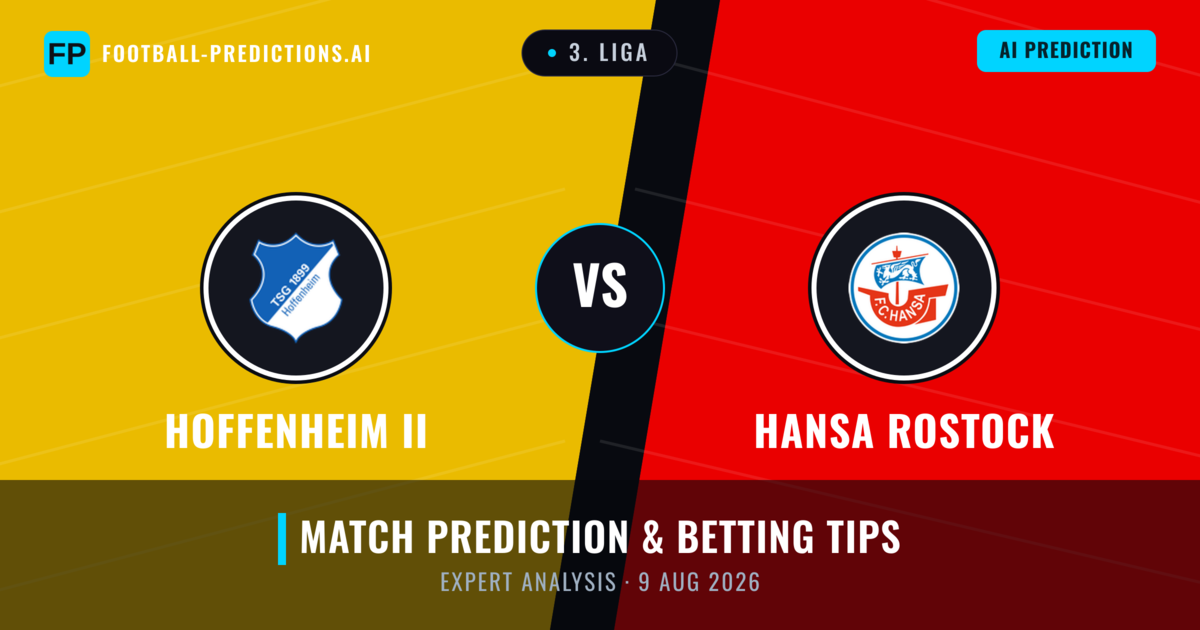 Hoffenheim II vs Hansa Rostock — match prediction & preview