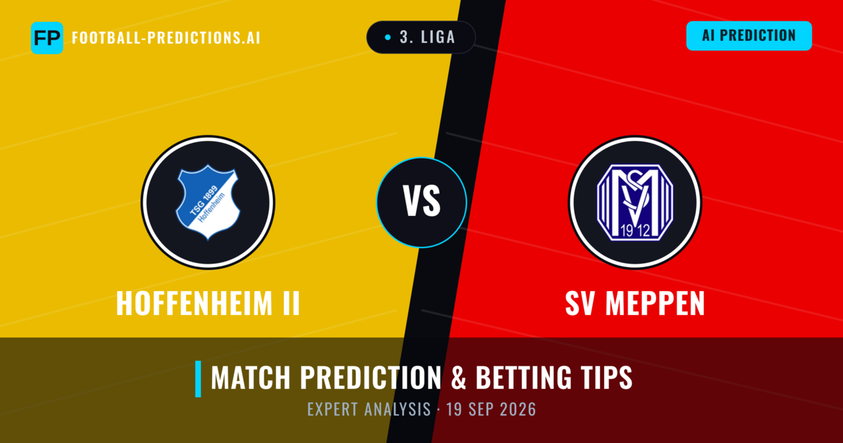 Hoffenheim II vs SV Meppen — match prediction & preview