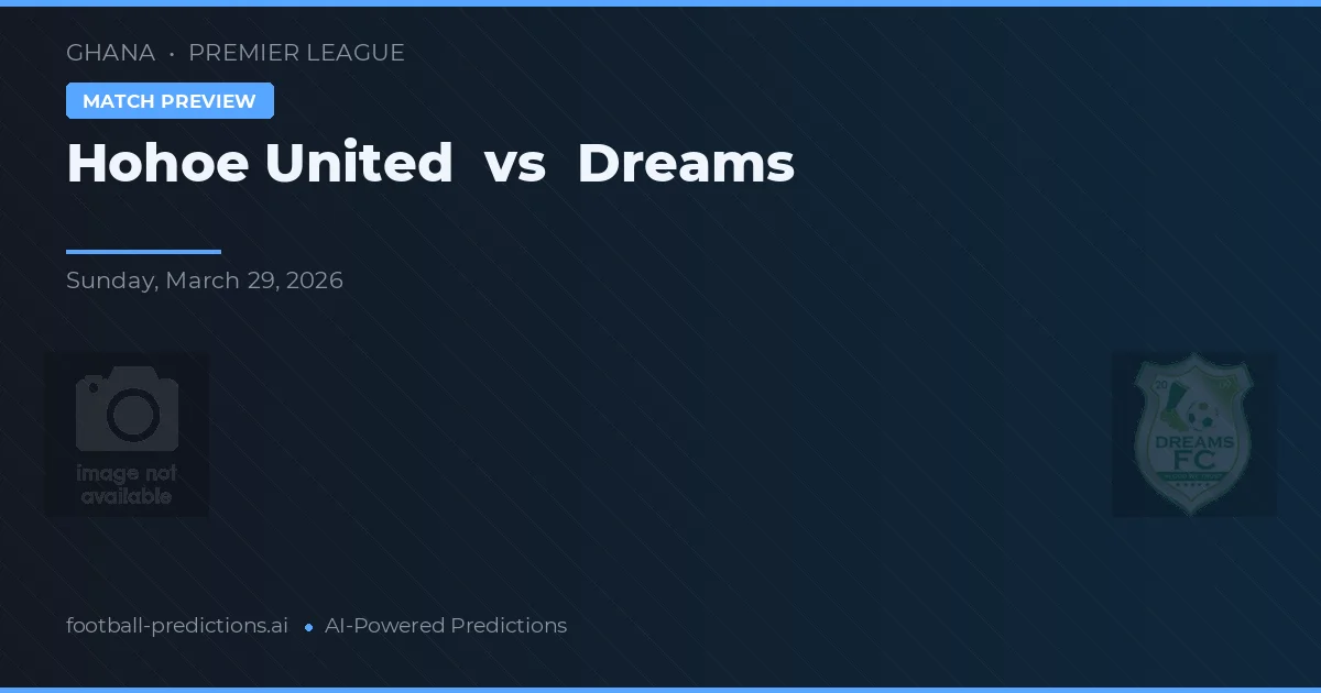 Hohoe United vs Dreams — hula at preview ng laban