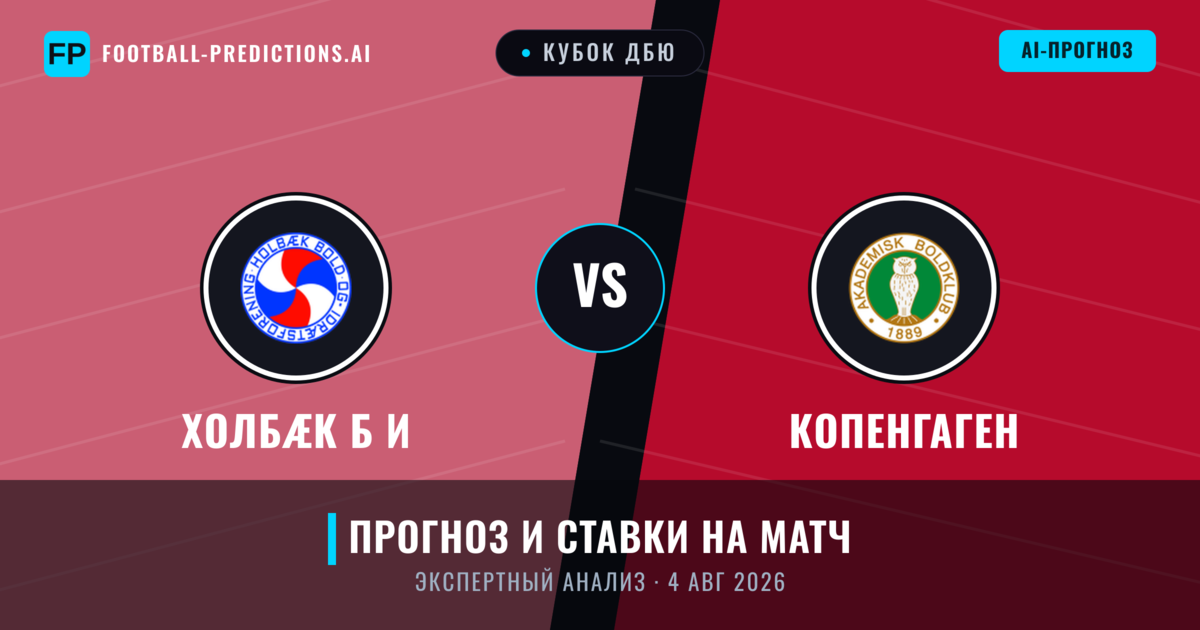 Холбæk Б и – Копенгаген — прогноз и превью матча