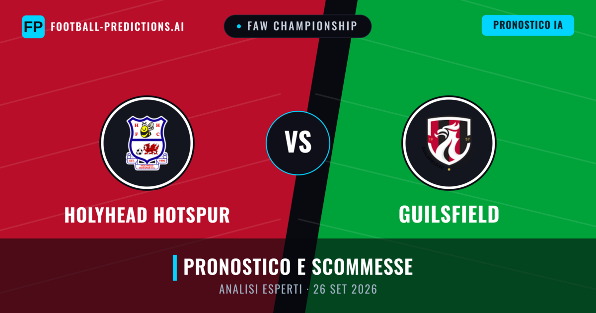 Holyhead Hotspur vs Guilsfield — pronostico e anteprima del match