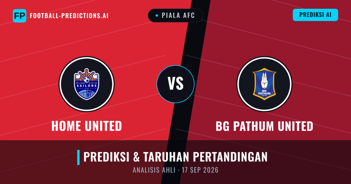 Home United vs BG Pathum United — prediksi dan pratinjau pertandingan