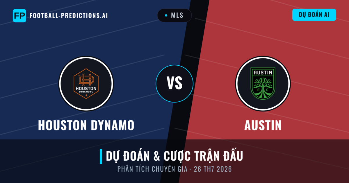 Houston Dynamo vs Austin — dự đoán và xem trước trận đấu
