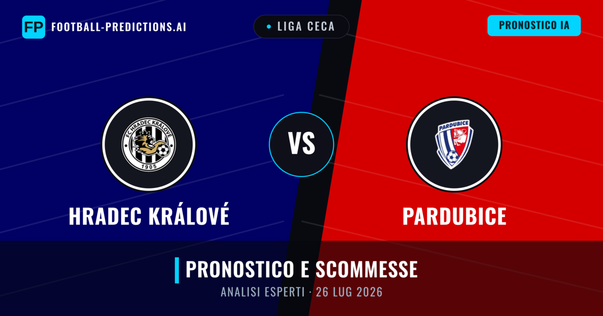 Hradec Králové vs Pardubice — pronostico e anteprima del match