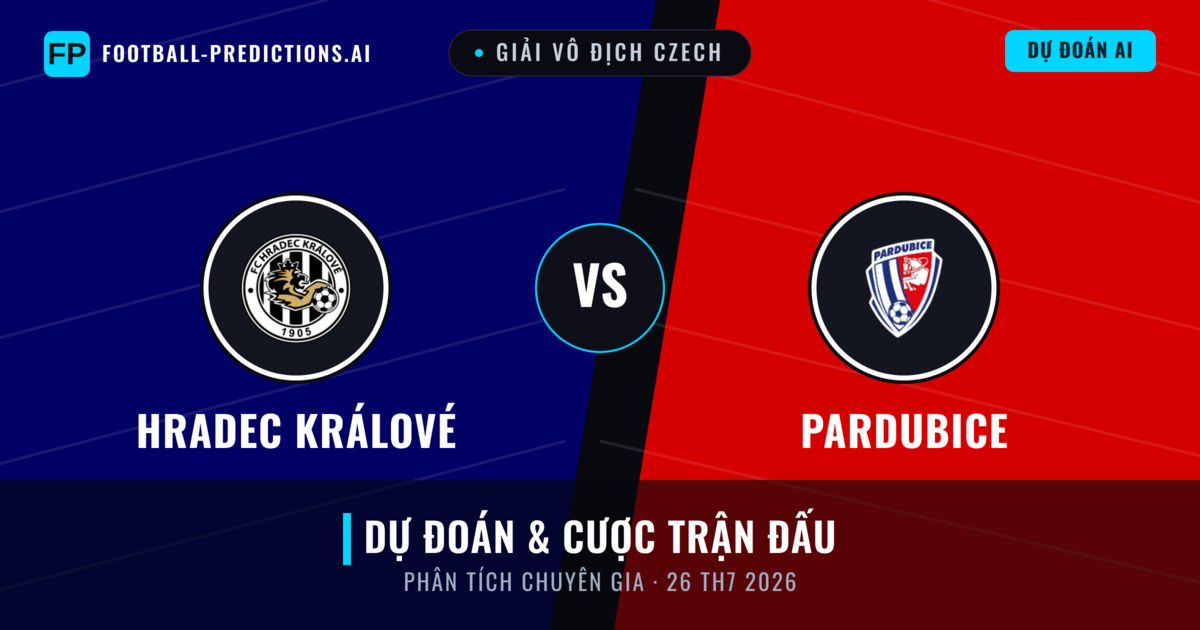 Hradec Králové vs Pardubice — dự đoán và xem trước trận đấu