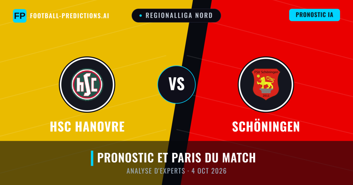 HSC Hanovre vs Schöningen — pronostic et avant-match