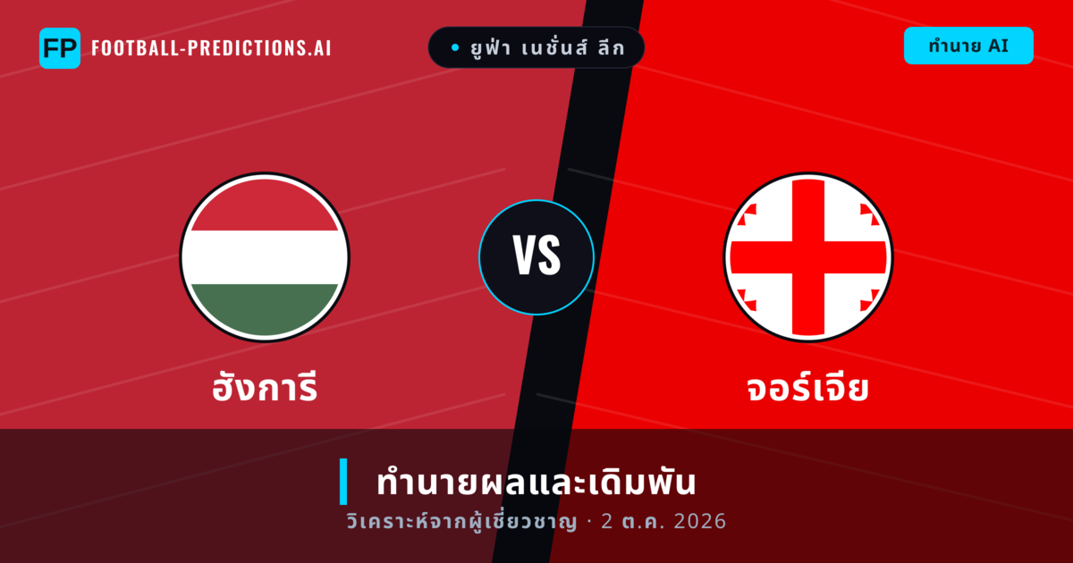 ฮังการี พบ จอร์เจีย — ทำนายผลและพรีวิวการแข่งขัน