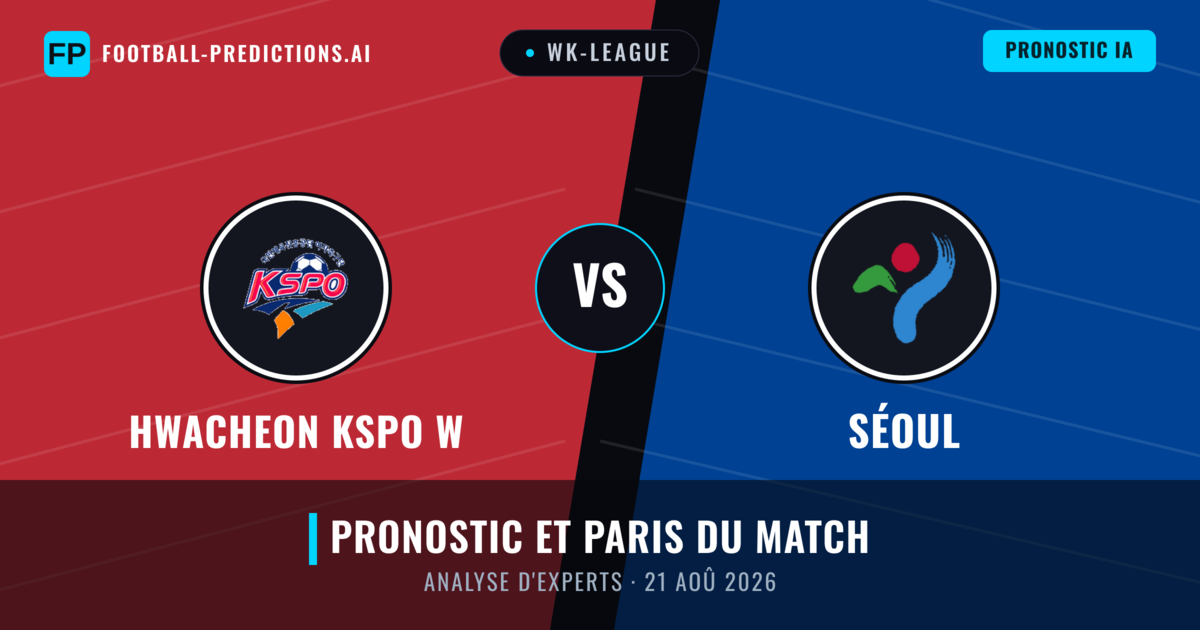 Hwacheon KSPO W vs Séoul — pronostic et avant-match