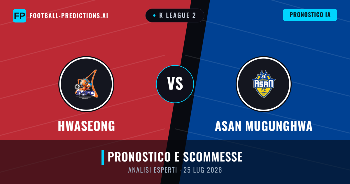 Hwaseong vs Asan Mugunghwa — pronostico e anteprima del match