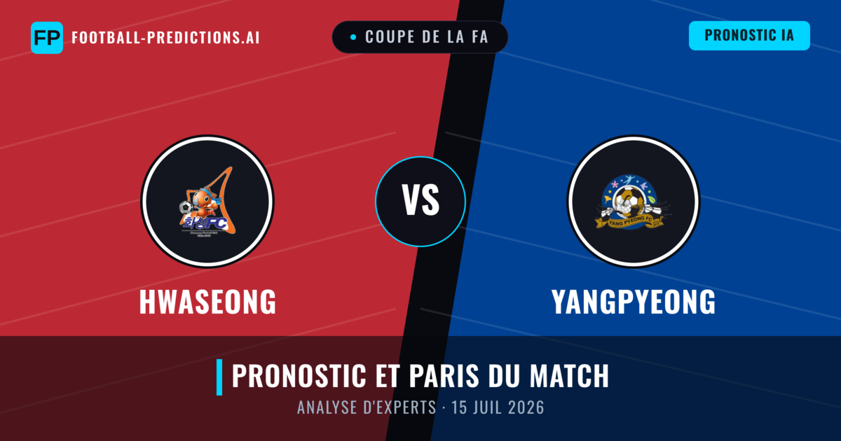 Hwaseong vs Yangpyeong — pronostic et avant-match
