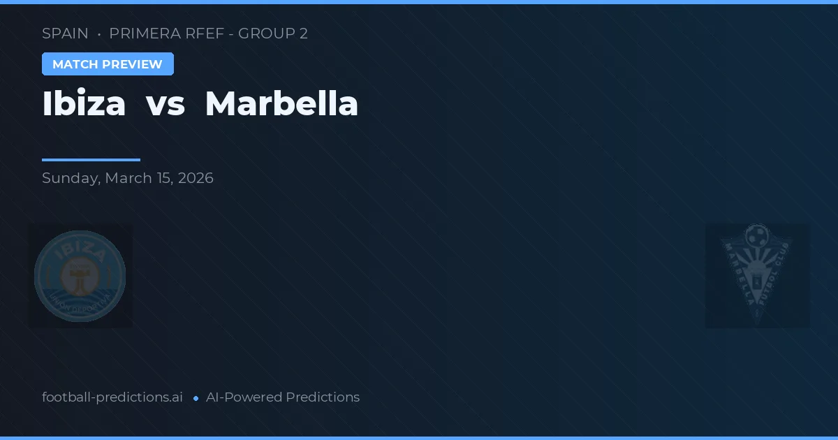Ibiza vs Marbella — prediksi dan pratinjau pertandingan