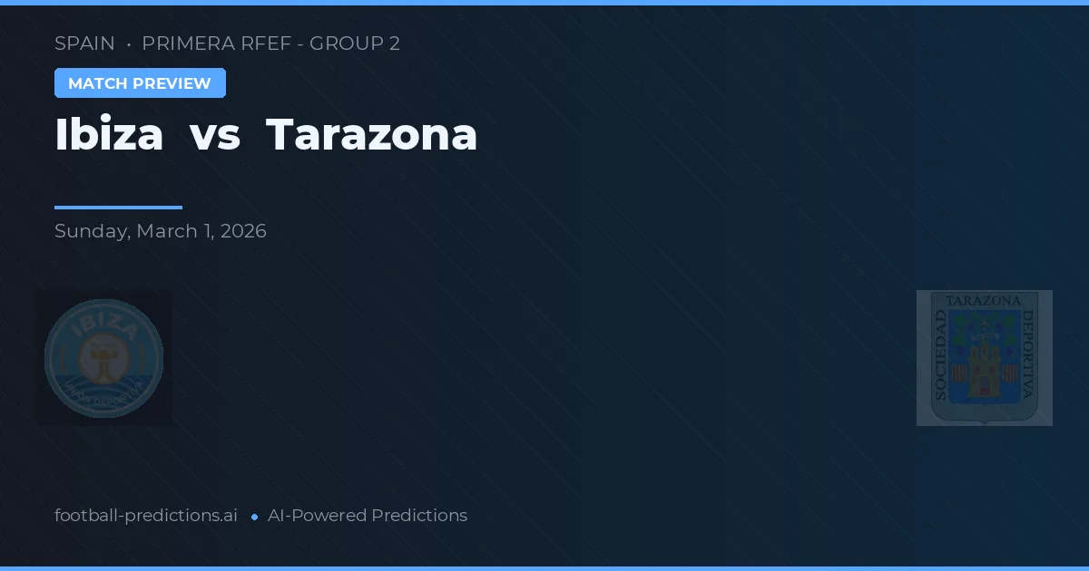 Ibiza vs Tarazona — prediksi dan pratinjau pertandingan