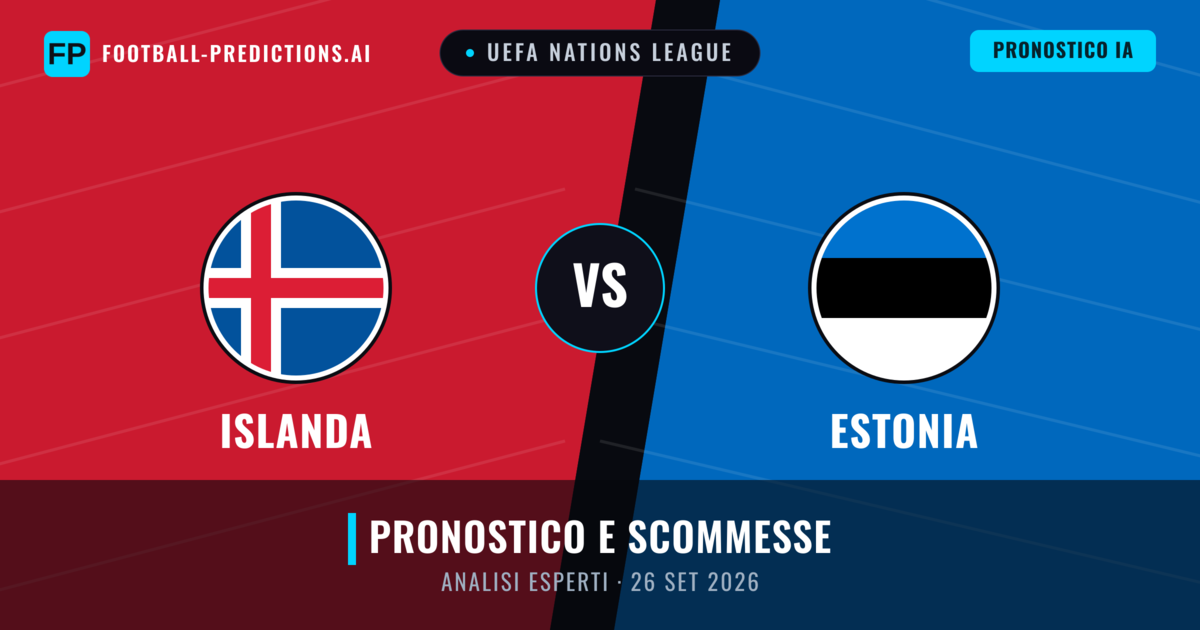 Islanda vs Estonia — pronostico e anteprima del match