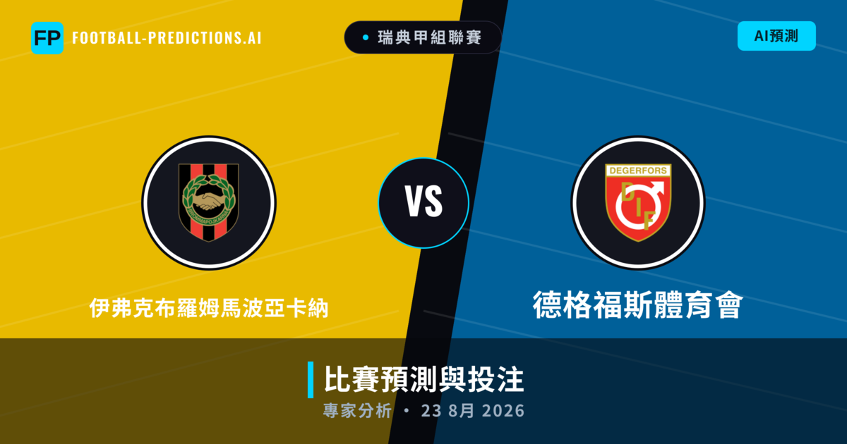 伊弗克布羅姆馬波亞卡納 vs 德格福斯體育會 — 比赛预测和前瞻