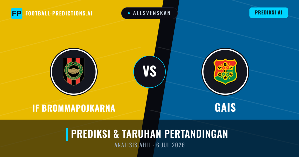 IF Brommapojkarna vs Gais — prediksi dan pratinjau pertandingan