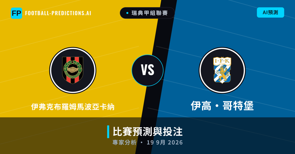 伊弗克布羅姆馬波亞卡納 vs 伊高·哥特堡 — 比赛预测和前瞻
